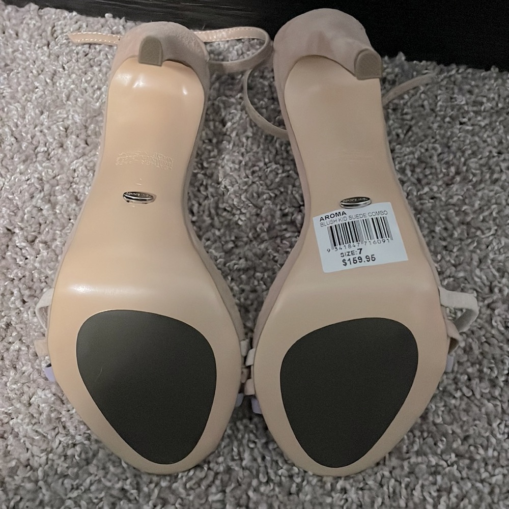 Tony Bianco Aroma Strappy Heeled Sandal In Blush Suede - Picture 9 of 10